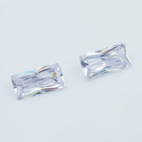 10Pcs Rectangle 5A+ CZ Stone Synthetic Gems for Jewellery
