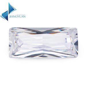 10Pcs Rectangle 5A+ CZ Stone Synthetic Gems for Jewellery