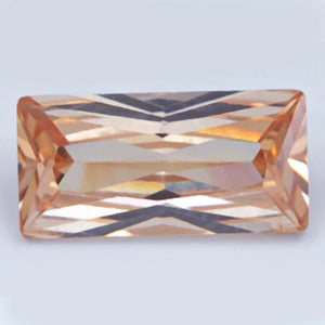 10Pcs Champagne CZ Synthetic Gems Brilliant Cut Cubic Zirconia Stones 3x7~6x12mm