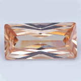 10Pcs Champagne CZ Synthetic Gems Brilliant Cut Cubic Zirconia Stones 3x7~6x12mm