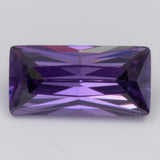 10Pcs Rectangle Shape Purple Red CZ Stone Synthetic Gems for Jewellery