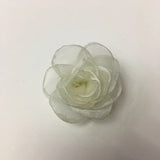 10Pcs 4.5cm Braised Edge Rose Snow Gauze 3D Camellia DIY Wedding Party Decor