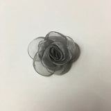 10Pcs 4.5cm Braised Edge Rose Snow Gauze 3D Camellia DIY Wedding Party Decor