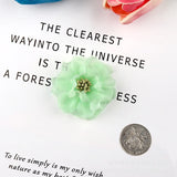 10Pcs Chiffon Fabric Flowers for DIY Hair Accessories Headband, Wedding Decor