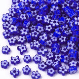 10Pcs 5~7mm Flower Shape Glass Beads for Jewelry Making DIY Bracelets
