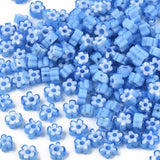 10Pcs 5~7mm Flower Shape Glass Beads for Jewelry Making DIY Bracelets