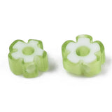 10Pcs 5~7mm Flower Shape Glass Beads for Jewelry Making DIY Bracelets