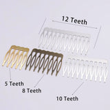 10Pcs Metal Hair Comb Hair Clips Hairpins DIY Jewelry Wedding Hair Supplies