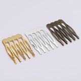 10Pcs Metal Hair Comb Hair Clips Hairpins DIY Jewelry Wedding Hair Supplies