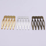 10Pcs Metal Hair Comb Hair Clips Hairpins DIY Jewelry Wedding Hair Supplies