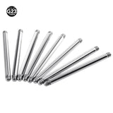 Titanium Straight Barbell Piercing Earring Tongue Ring Replacement Accessories
