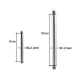 Titanium Straight Barbell Piercing Earring Tongue Ring Replacement Accessories