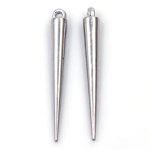 10Pcs/50Pcs Acrylic Studs Spikes Cone Tear Pendant Earring Rivet Punk Charms