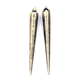 10Pcs/50Pcs Acrylic Studs Spikes Cone Tear Pendant Earring Rivet Punk Charms