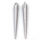 10Pcs/50Pcs Acrylic Studs Spikes Cone Tear Pendant Earring Rivet Punk Charms