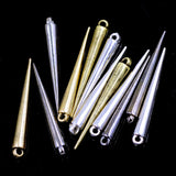 10Pcs/50Pcs Acrylic Studs Spikes Cone Tear Pendant Earring Rivet Punk Charms