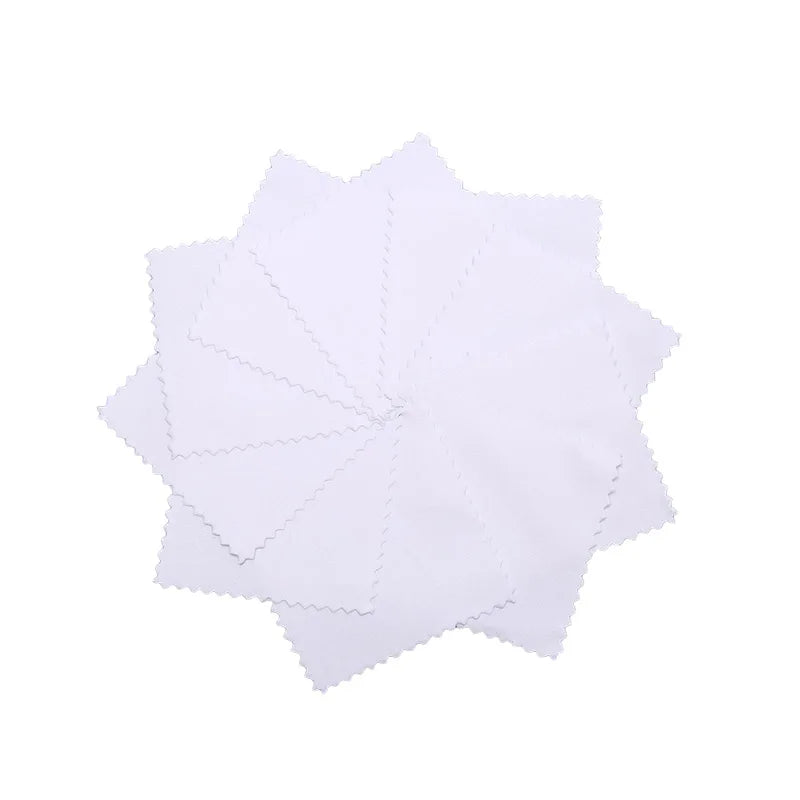 10Pcs/50pcs Sterling Silver Cleaning Cloth Polishing Cloth for Silver Jewelry