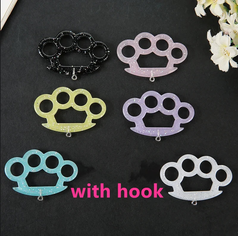 10Pcs Resin Charms Knuckle Shape Necklace Pendant Diy Making Scrapbooking