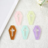10Pcs Coffin Planchette Charms Punk Flatback Board for Jewelry DIY Making