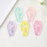 10Pcs Coffin Planchette Charms Punk Flatback Board for Jewelry DIY Making