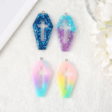 10Pcs Coffin Planchette Charms Punk Flatback Board for Jewelry DIY Making