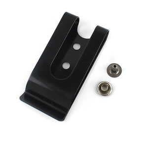 10Pcs Double Holes Metal Spring Belt Sheath Clasp Buckles 8mm Studs Screws