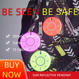 10Pcs Sun Safety Reflective Keychain Bag Jewelry High Visibility