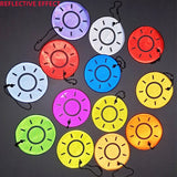 10Pcs Sun Safety Reflective Keychain Bag Jewelry High Visibility