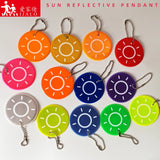 10Pcs Sun Safety Reflective Keychain Bag Jewelry High Visibility