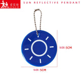 10Pcs Sun Safety Reflective Keychain Bag Jewelry High Visibility
