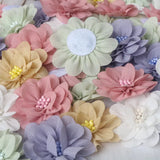 10Pcs Boutique Flowers Dress Clothing Decor Girls Hair Accessories DIY Headwear