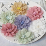 10Pcs Boutique Flowers Dress Clothing Decor Girls Hair Accessories DIY Headwear