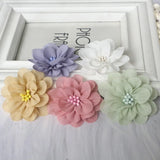 10Pcs Boutique Flowers Dress Clothing Decor Girls Hair Accessories DIY Headwear