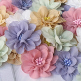10Pcs Boutique Flowers Dress Clothing Decor Girls Hair Accessories DIY Headwear