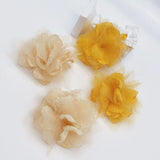 10Pcs Chiffon Fabric Flowers DIY HairClip Headband Wedding Dress Decor