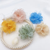 10Pcs Chiffon Fabric Flowers DIY HairClip Headband Wedding Dress Decor