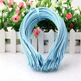 10Pcs Satin Covered Ribbon Headbands for Girls Women Hair Accessories