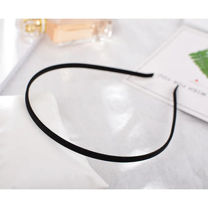 10Pcs 5mm Satin Jewelry Headbands Colorful Girls Ribbon Hairband
