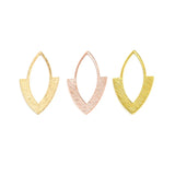 10Pcs 6 Colors Teardrop Leaf Charms Horse Eye Pendant For DIY Jewelry Making
