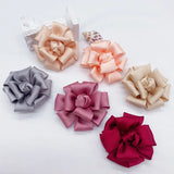 10Pcs Satin Rose Flower Wedding Brooch DIY Accessories