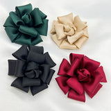 10Pcs Satin Rose Flower Wedding Brooch DIY Accessories
