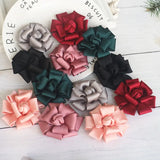 10Pcs Satin Rose Flower Wedding Brooch DIY Accessories