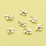 10Pcs 7x10MM Orchid Pendant Charm, DIY Flower Supplies
