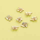 10Pcs 7x10MM Orchid Pendant Charm, DIY Flower Supplies