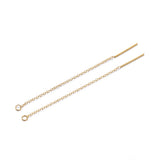10Pcs Stainless Steel Tassel Chain Drop Earrings DIY Jewelry