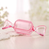 10Pcs Jewelry Candy Little Box 8*2.2CM Pink Yellow Transparent Plastic Packaging