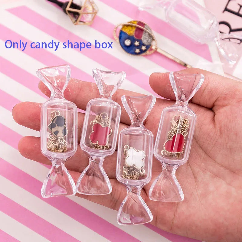10Pcs Candy Shape Plastic Box for Jewelry Packaging