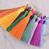 10Pcs Colorful Tassel Earring Charms DIY Jewelry Findings