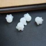 10Pcs Flower Shape Lampwork Glass Beads for Jewelry Making, Multi-color