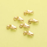 10Pcs Plated Brass Orchid Pendant Charm, DIY Flower Supplies